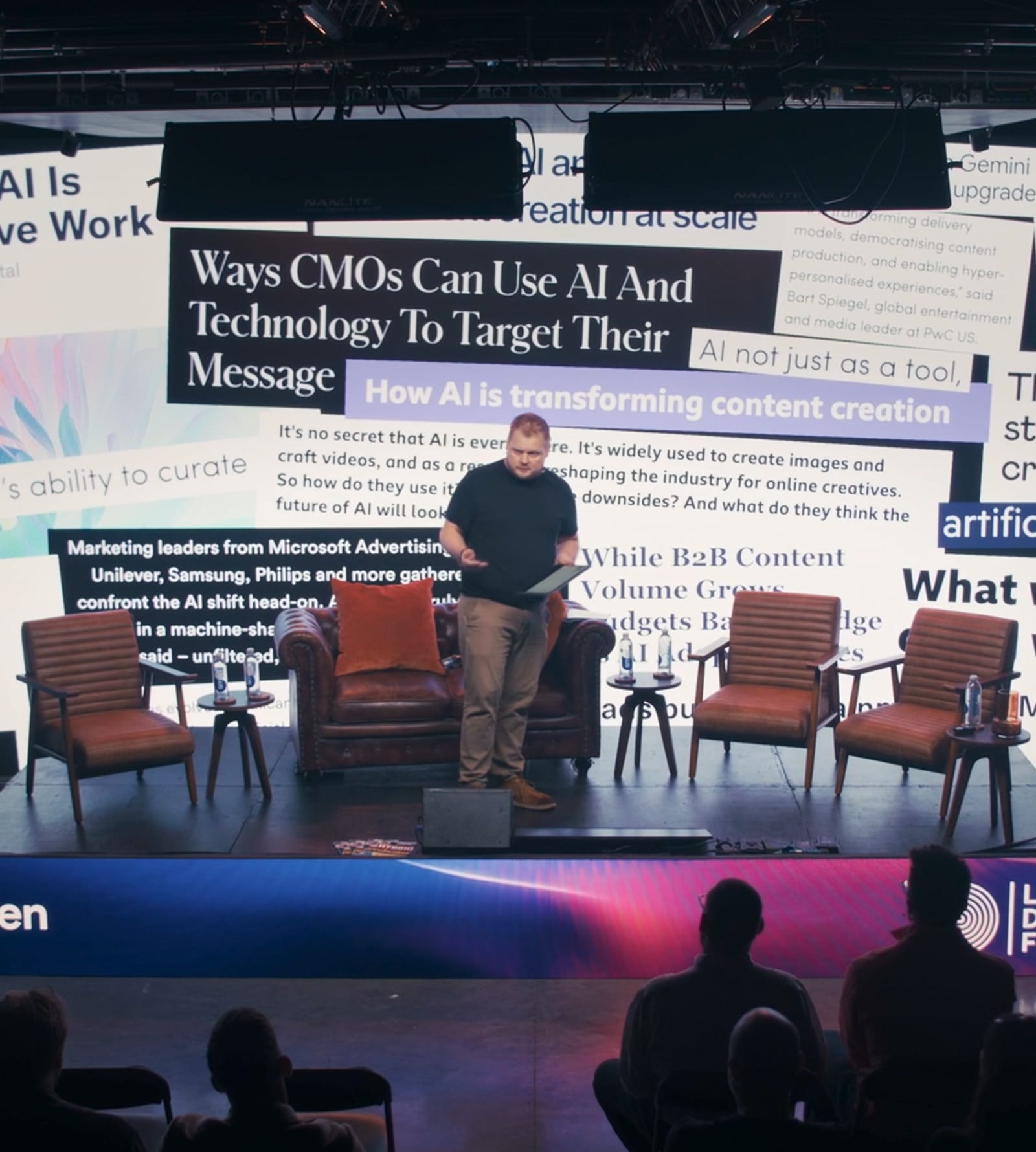 James Pierechod speaking at Leeds Digital Festival